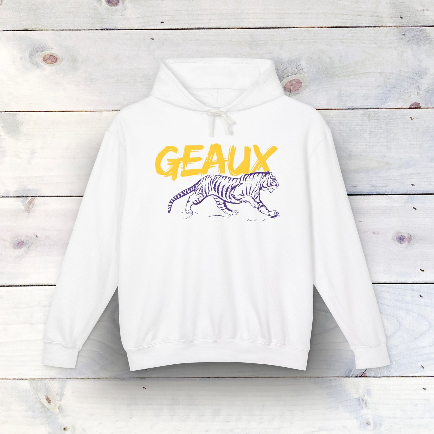 Geaux Tigers Unisex Lightweight Hooded Sweatshirt