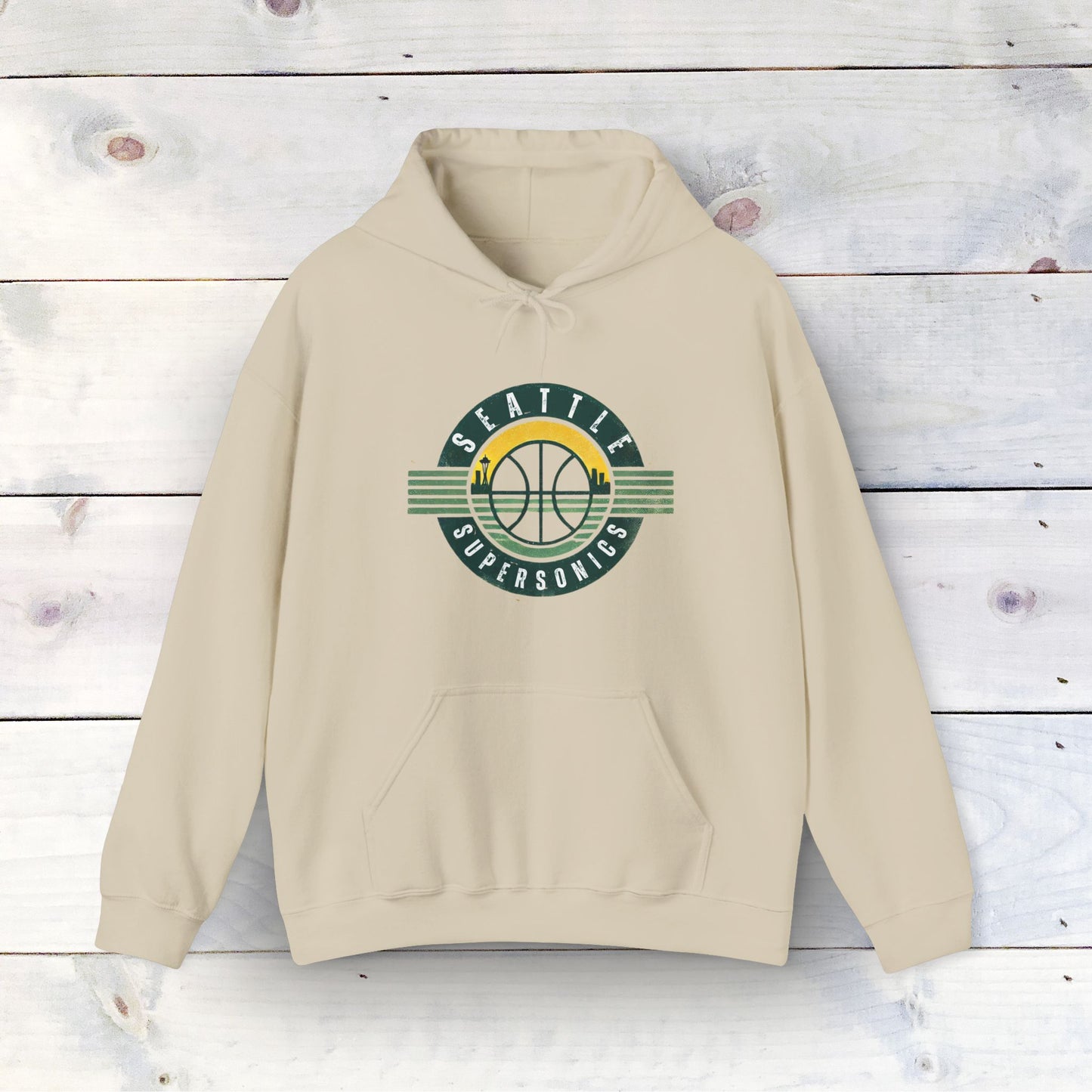 Vintage Seattle SuperSonics Unisex Heavy Blend™ Hooded Sweatshirt