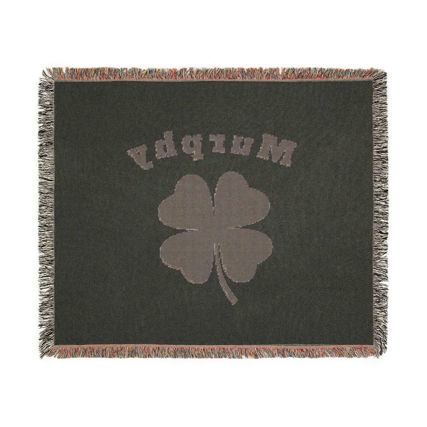 Personalized Shamrock Woven Blanket | Cozy Home Decor for St. Patrick's Day