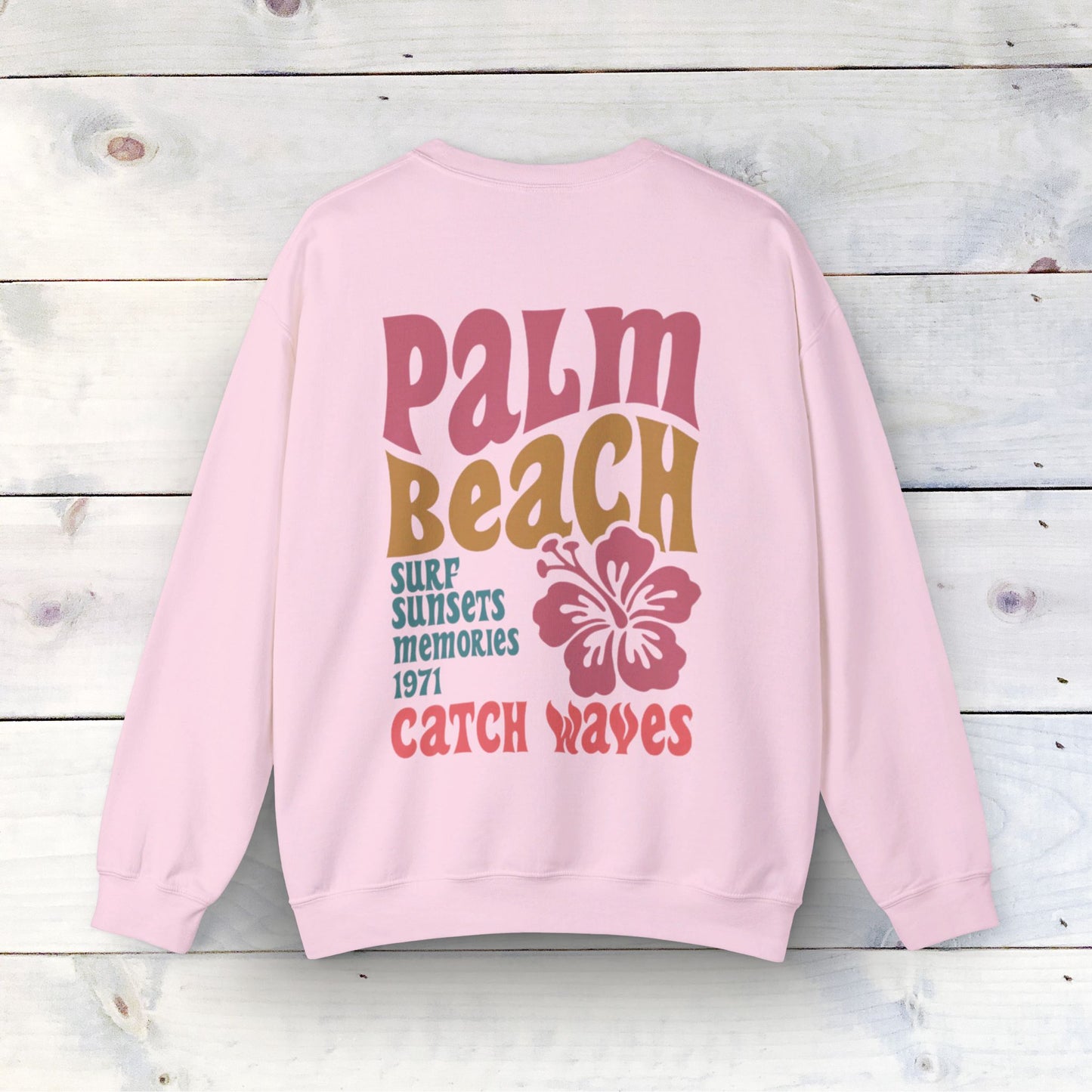 Sustainable Palm Beach Crewneck Sweatshirt – Cozy, Ethical, and Stylish