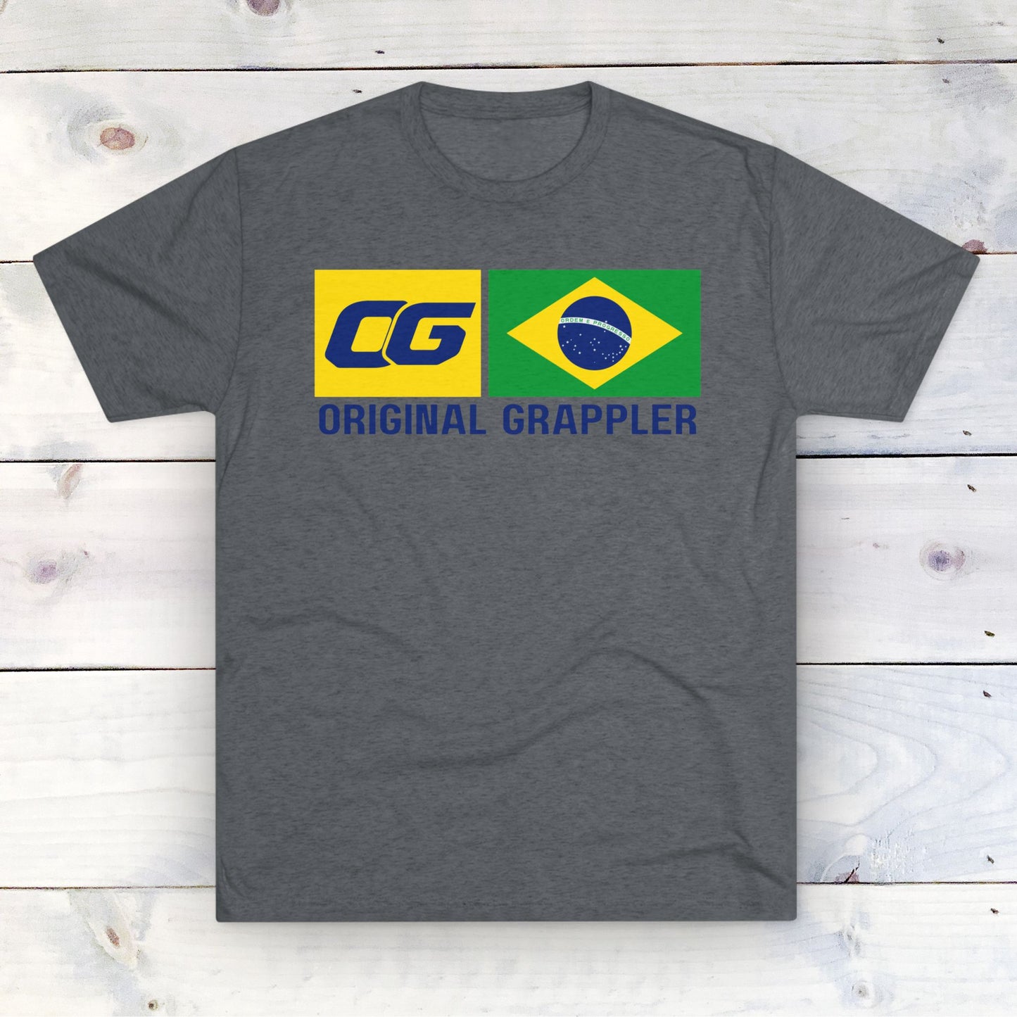 Brazil - Original Grappler - Unisex Tri-Blend Crew Tee