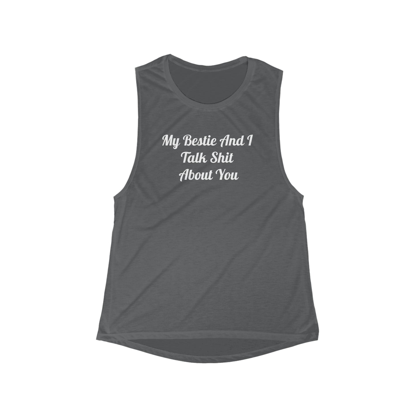 My Bestie and I - Women's Flowy Scoop Muscle Tank