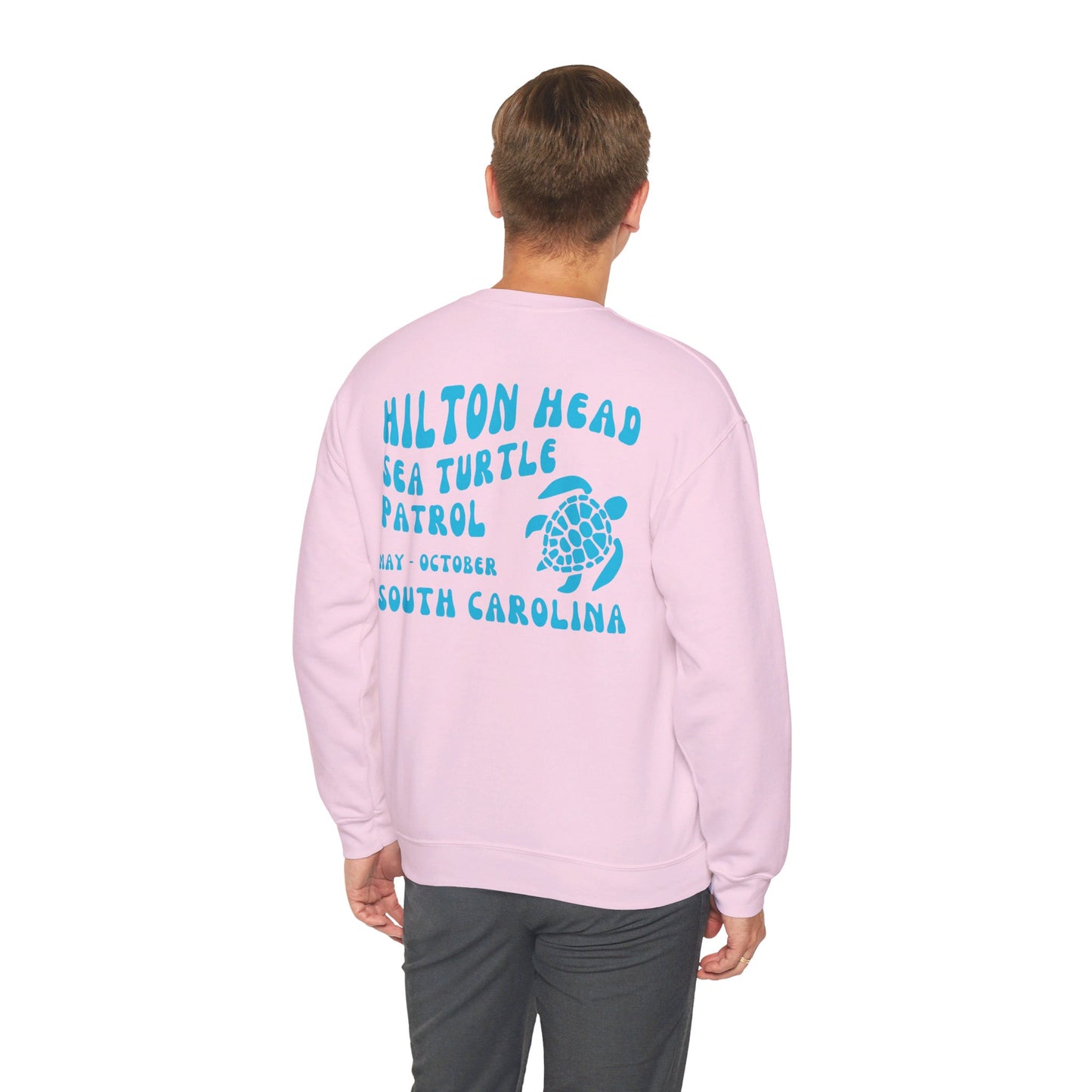 Eco-Friendly Unisex Heavy Blend Crewneck Sweater – Save the Sea Turtles