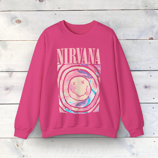 Nirvana-Inspired Unisex Heavy Blend Crewneck Sweatshirt: Comfort, Style, and Ethical Craftsmanship