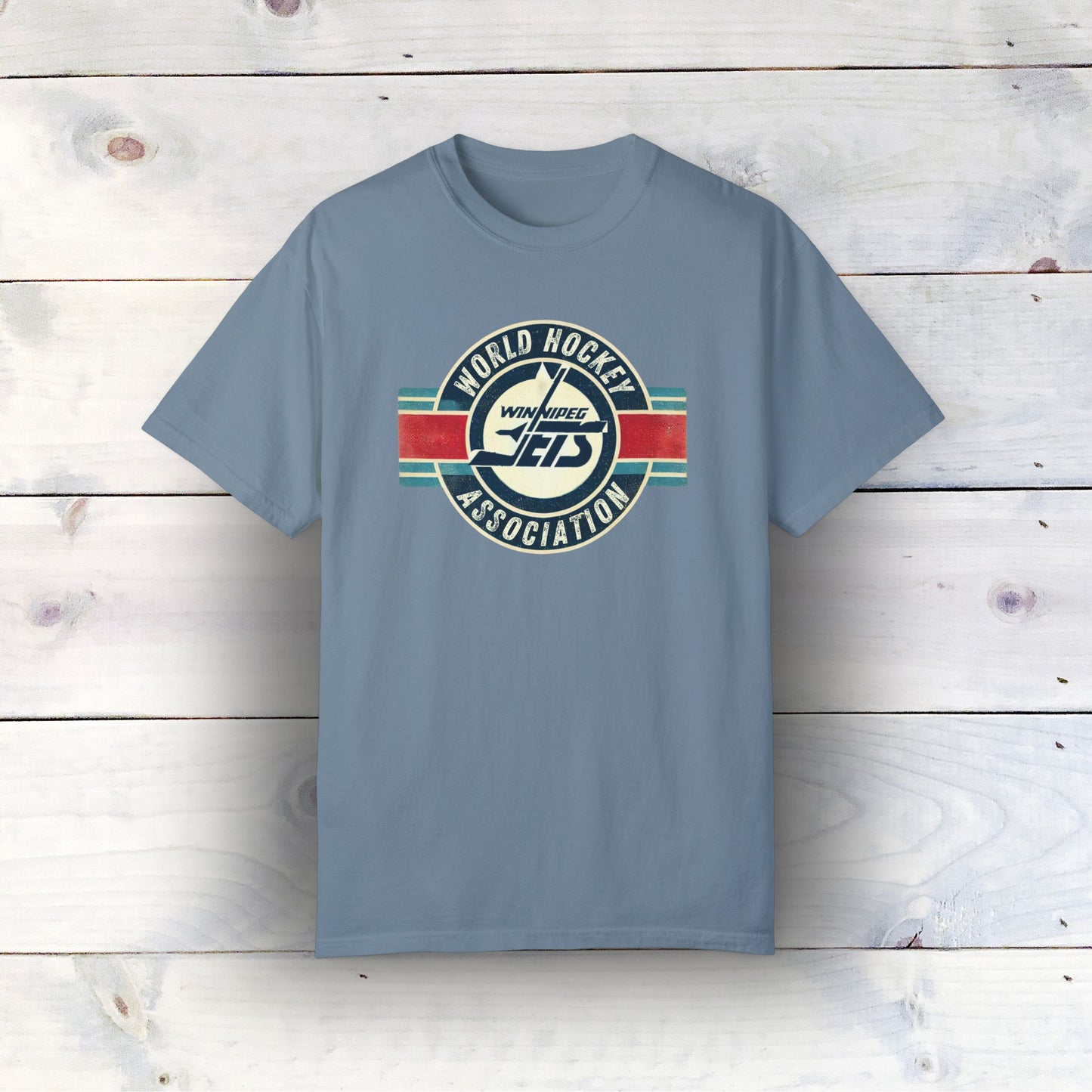 Vintage Winnipeg Jets Logo Unisex Garment-Dyed T-shirt