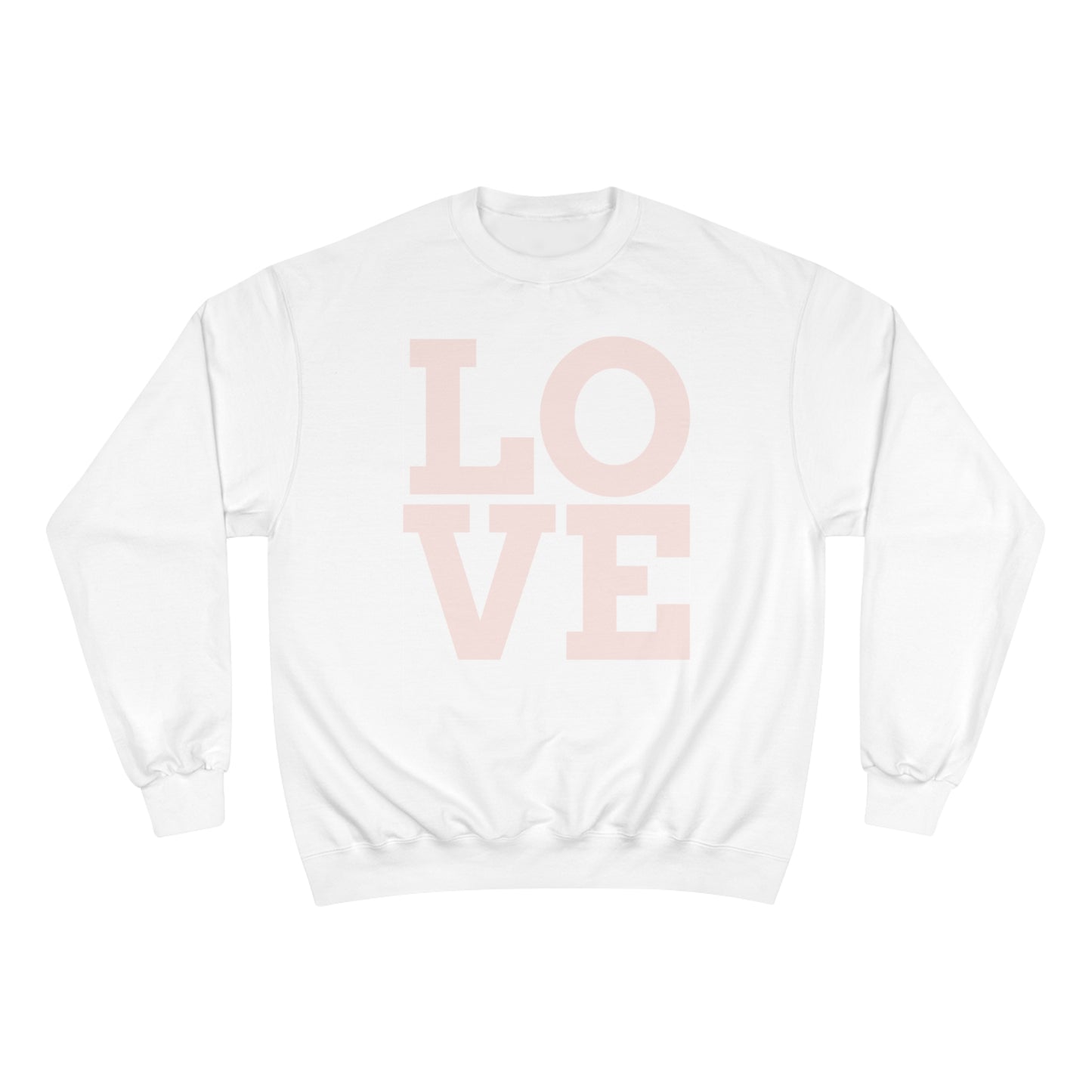 LOVE - Champion Eco Crewneck Sweatshirt: Stylish Comfort with Recycled Polyester Blend