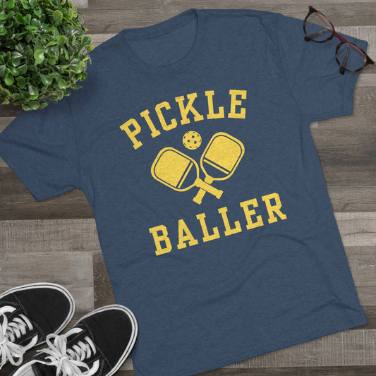Pickleball Tri-Blend Shirt: Unbelievable Comfort with Casual Elegance Pickle Baller