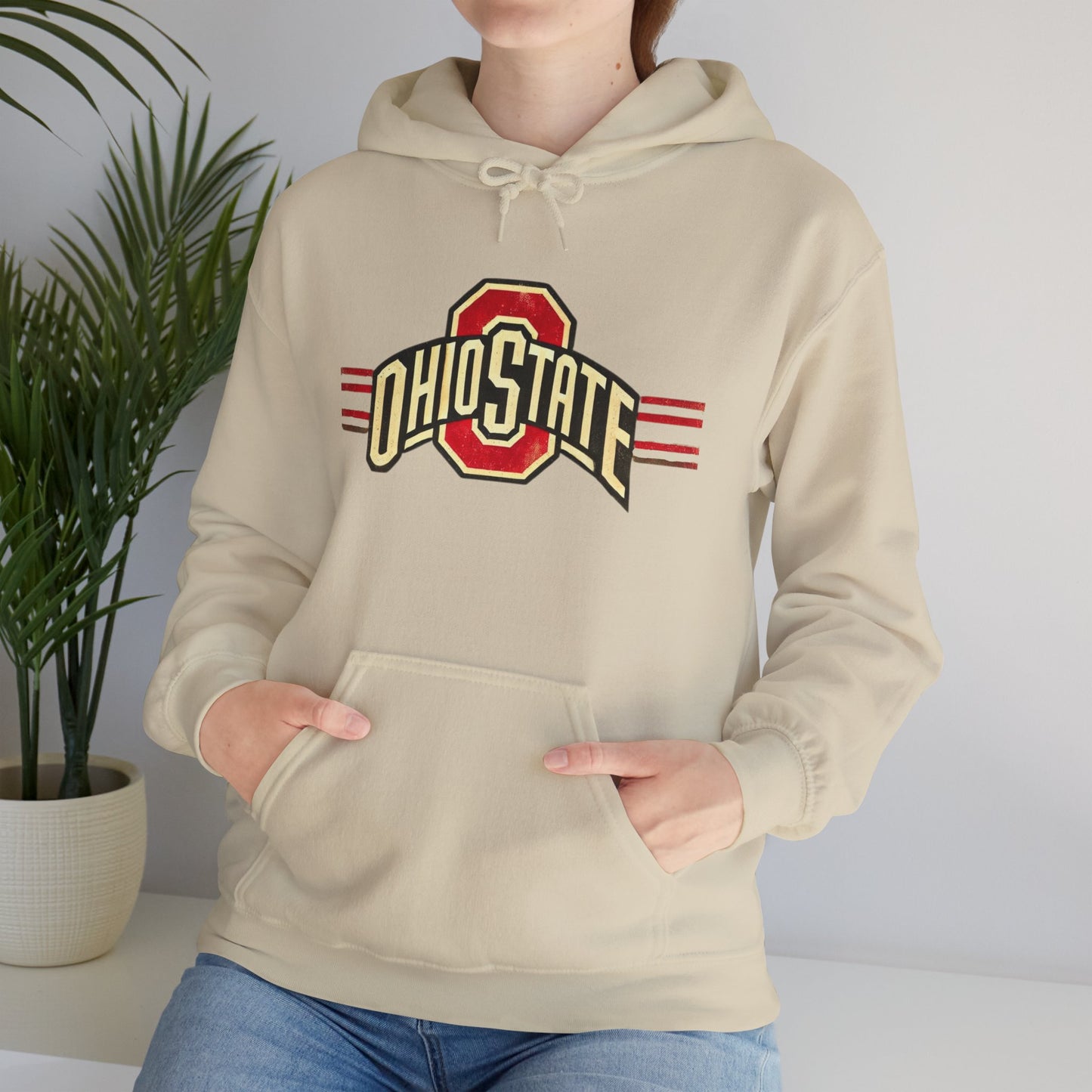 Vintage Ohio State Unisex Heavy Blend™ Hooded Sweatshirt