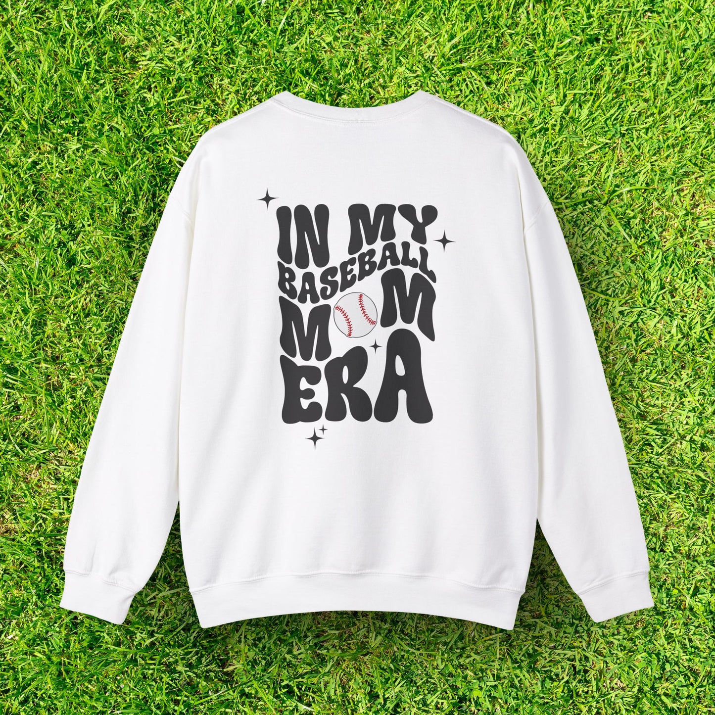 Baseball Mom Era Heavy Blend Crewneck Sweatshirt - Cozy & Durable, Perfect for Game Days