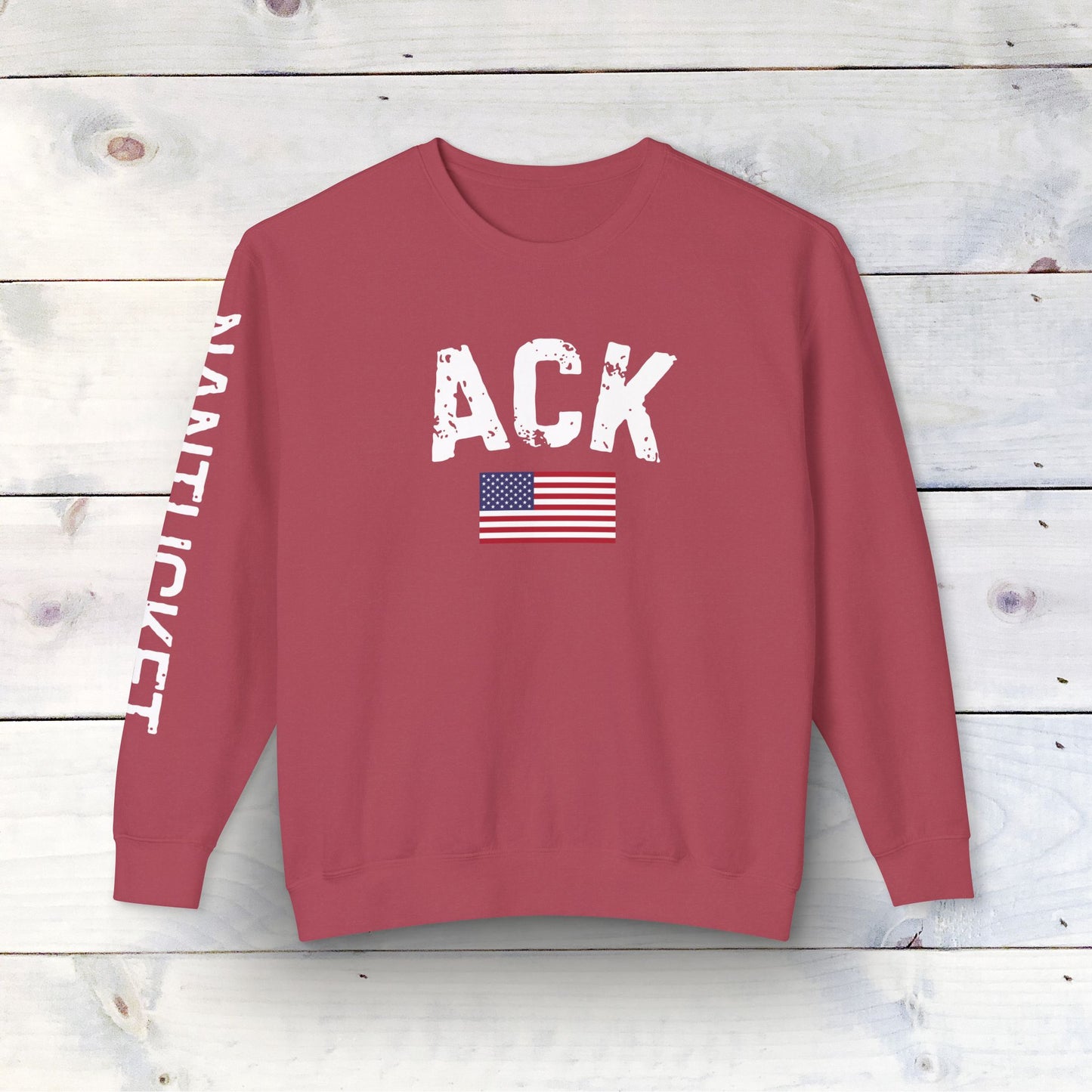 Nantucket Inspired Crewneck Sweatshirt - Soft Ring-Spun Cotton with ACK & Nantucket Design