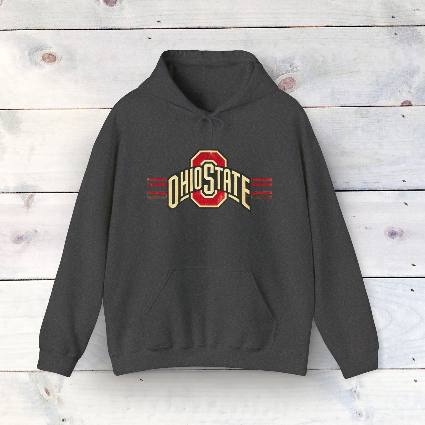 Vintage Ohio State Unisex Heavy Blend™ Hooded Sweatshirt