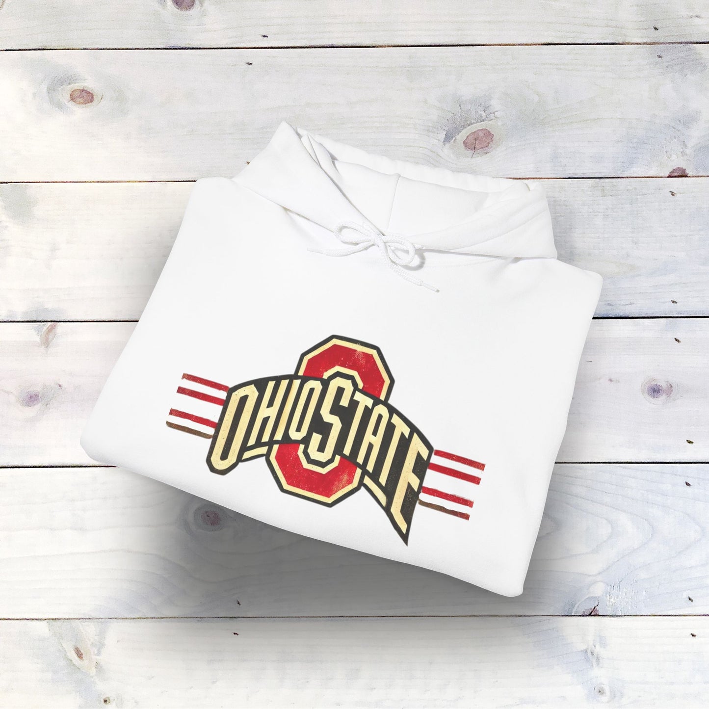 Vintage Ohio State Unisex Heavy Blend™ Hooded Sweatshirt