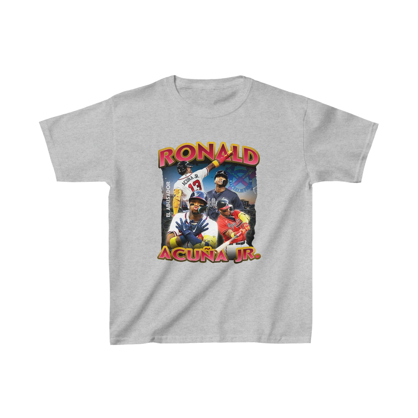 Ronald Acuña Jr. Kids Fan T-Shirt - Soft Cotton Blend - Perfect for Young Braves Fans