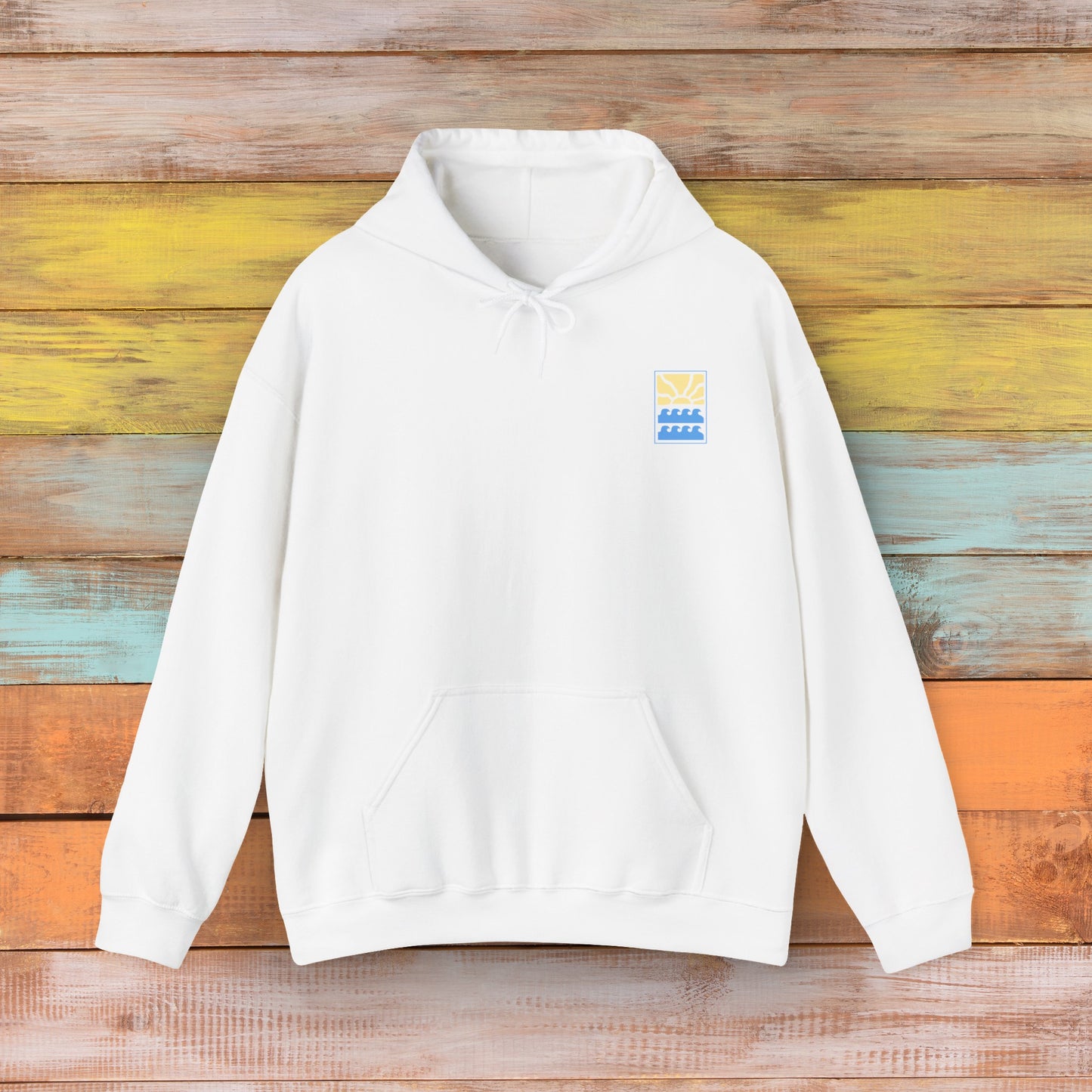 Sun & Waves - Cozy Comfort Unisex Heavy Blend Hooded Sweatshirt: Warmth Meets Style