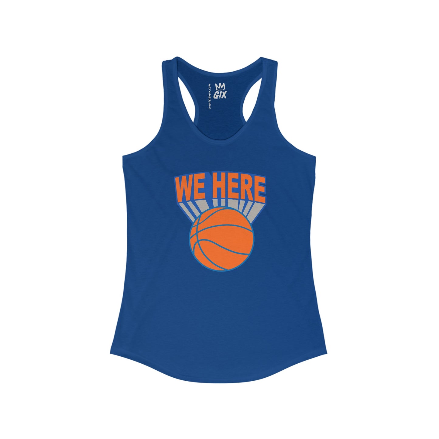 New York 'We Here' Women's Racerback Tank Top - Slim Fit, Lightweight for Active Lifestyles