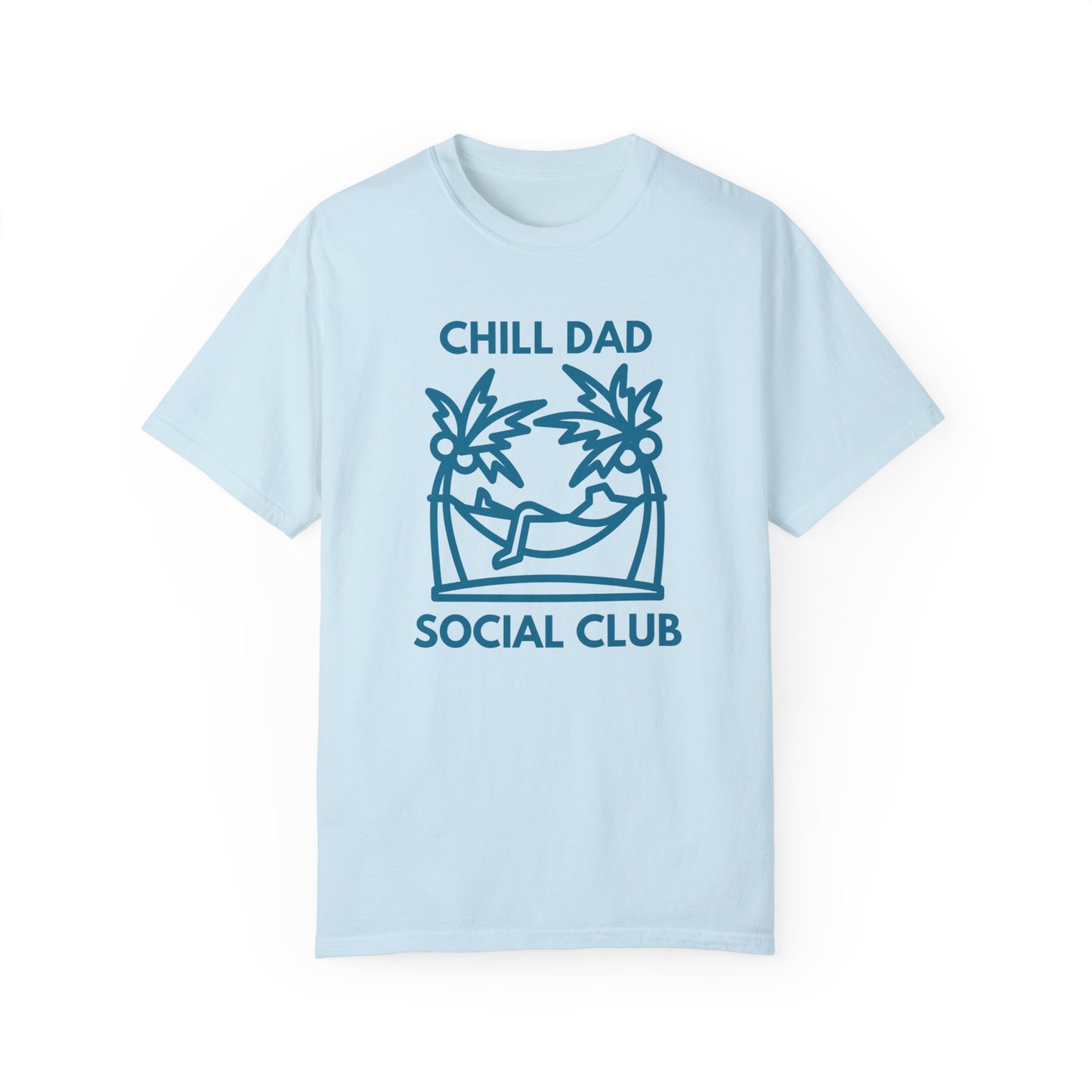 Chill Dad Social Club T-Shirt - Comfort Colors 1717, Ultra-Soft Ring-Spun Cotton, Relaxed Fit