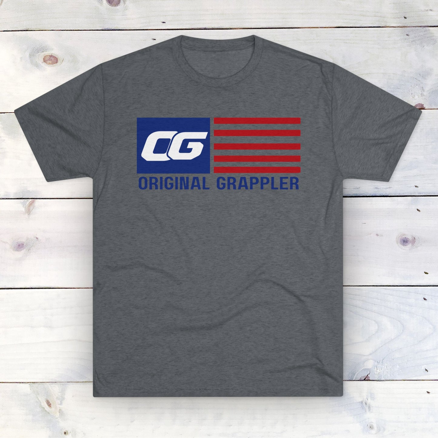 United States - Original Grappler - Unisex Tri-Blend Crew Tee