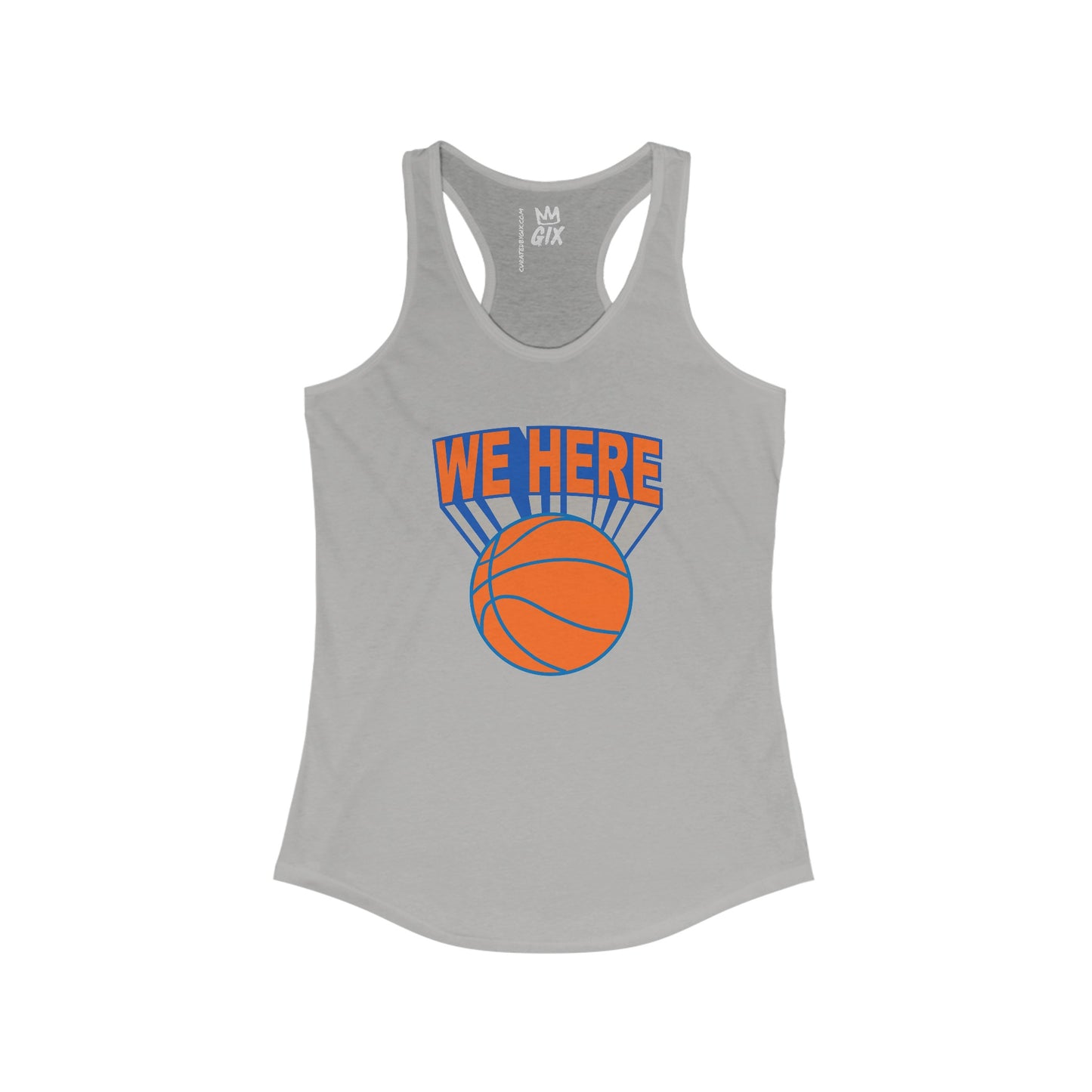 New York 'We Here' Women's Racerback Tank Top - Slim Fit, Lightweight for Active Lifestyles