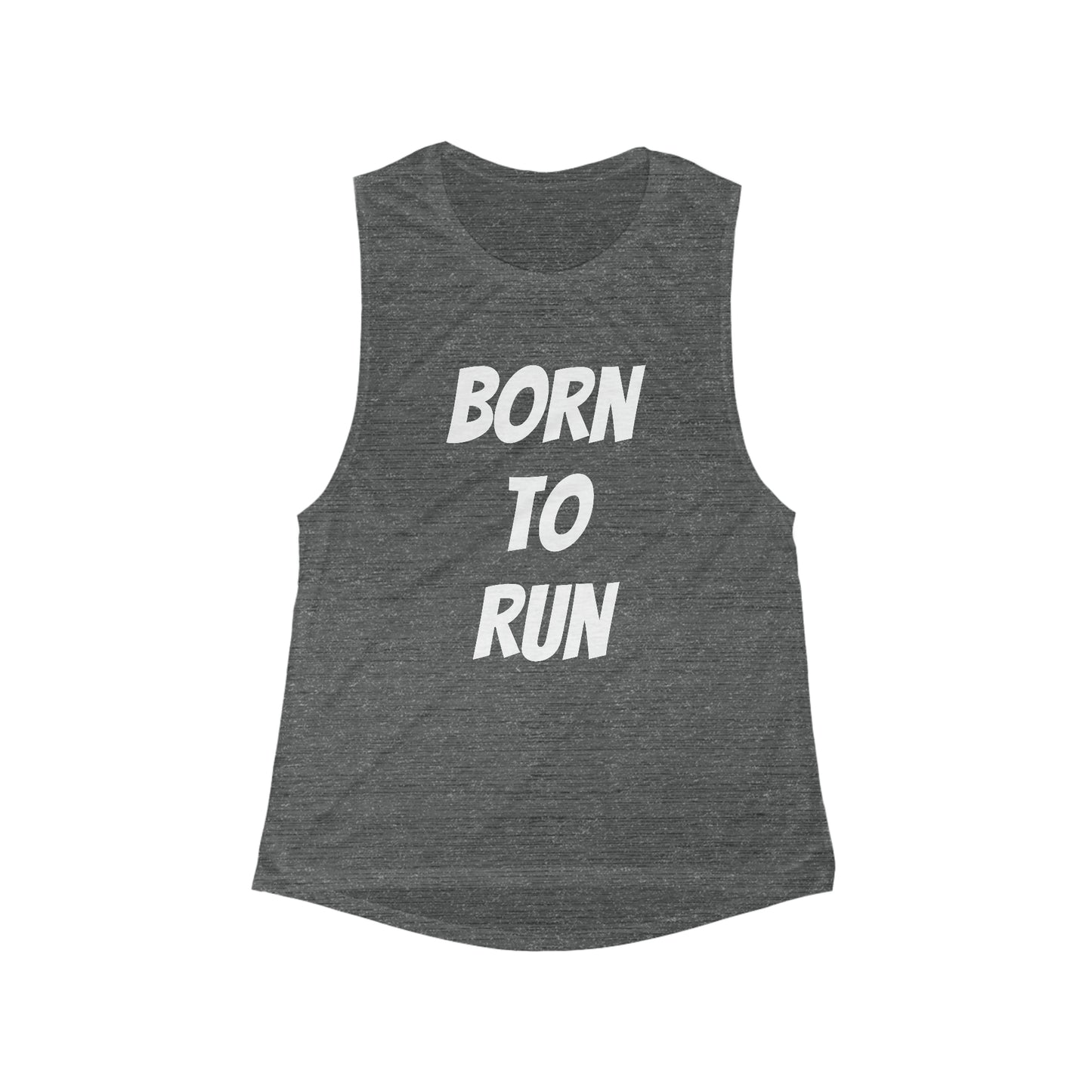 Born to Run - Women's Flowing Breeze Muscle Tee: Lightweight, Versatile, and Comfortable