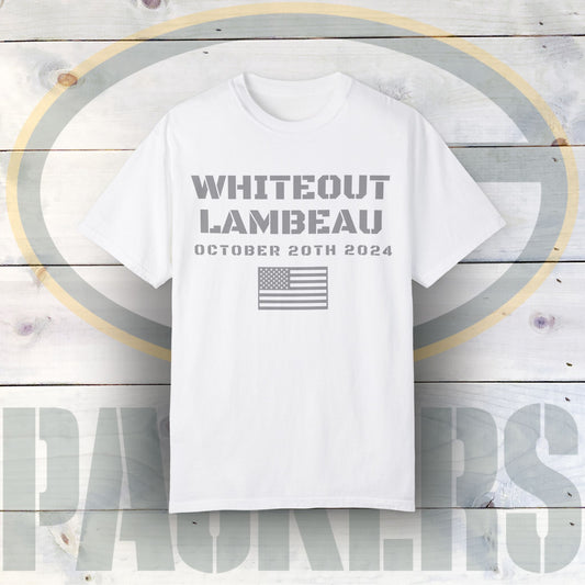 Whiteout Lambeau - Unisex Garment-Dyed T-shirt