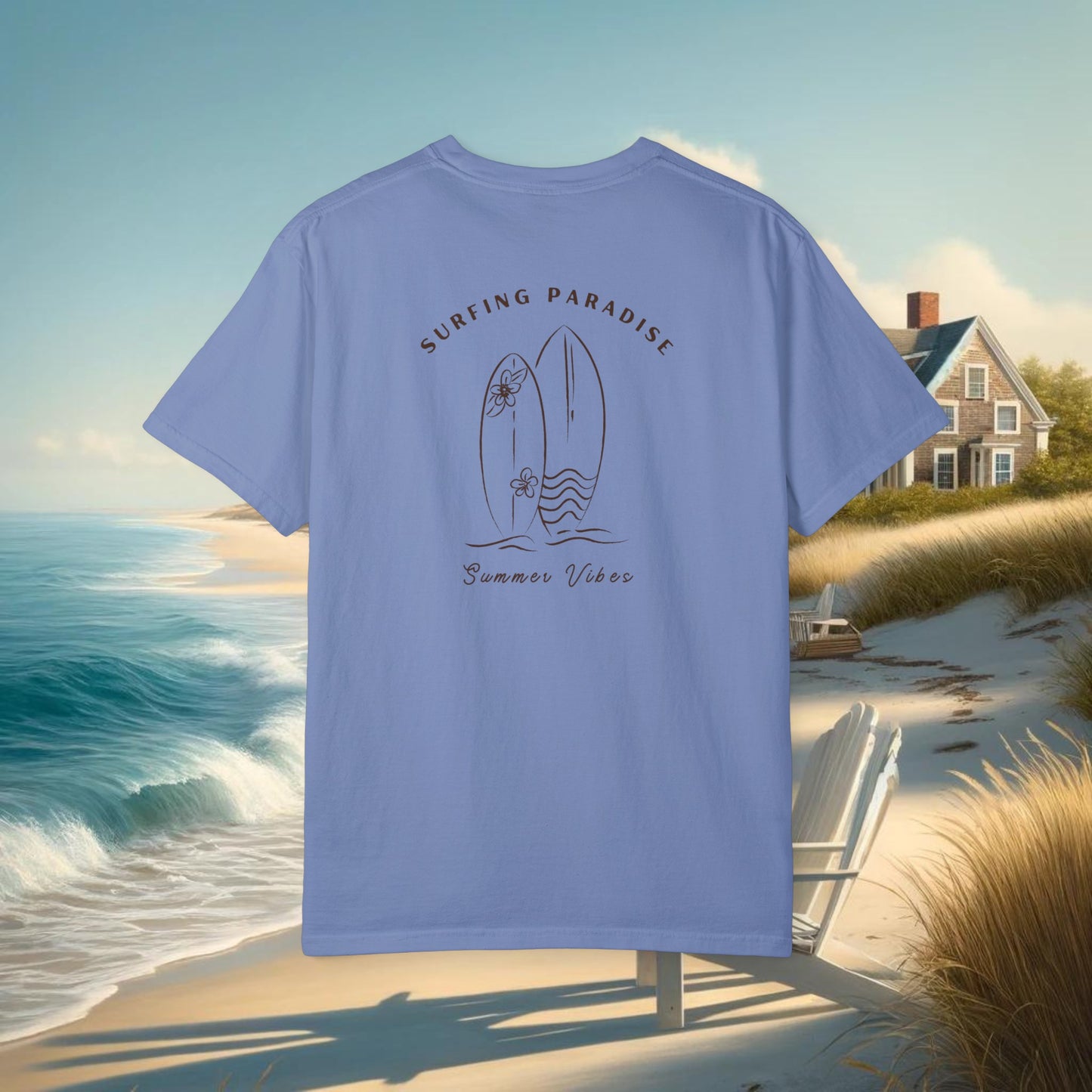 Summer Vibes T-Shirt - Comfort Colors 1717, 100% Ring-Spun Cotton, Relaxed Fit