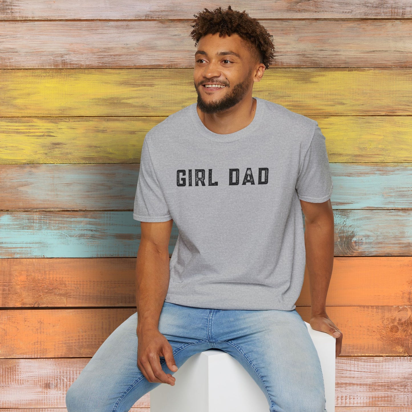 Girl Dad T-Shirt - Unisex Soft-Style Tee with Lightweight, Comfortable Fit