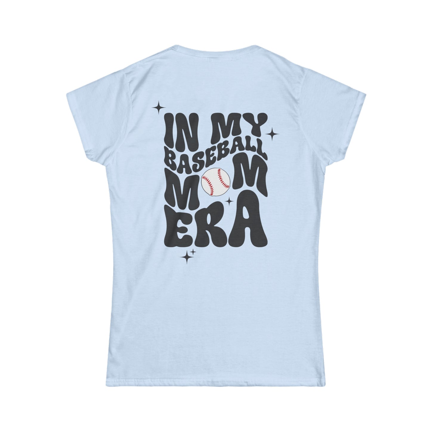 Baseball Mom Era Women's Softstyle T-Shirt - Chic & Durable, Perfect for Game Day