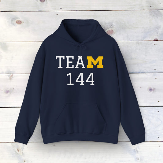 Michigan Team 144 - Cozy Comfort Unisex Heavy Blend Hooded Sweatshirt: Warmth Meets Style