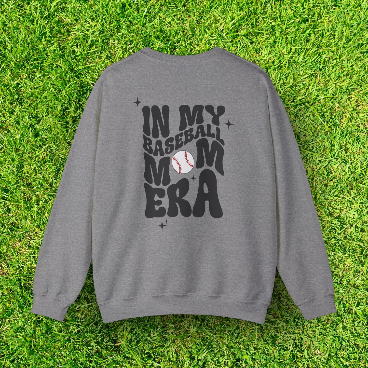 Baseball Mom Era Heavy Blend Crewneck Sweatshirt - Cozy & Durable, Perfect for Game Days