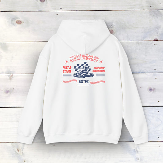 Retro Kart - Cozy Comfort Unisex Heavy Blend Hooded Sweatshirt: Warmth Meets Style