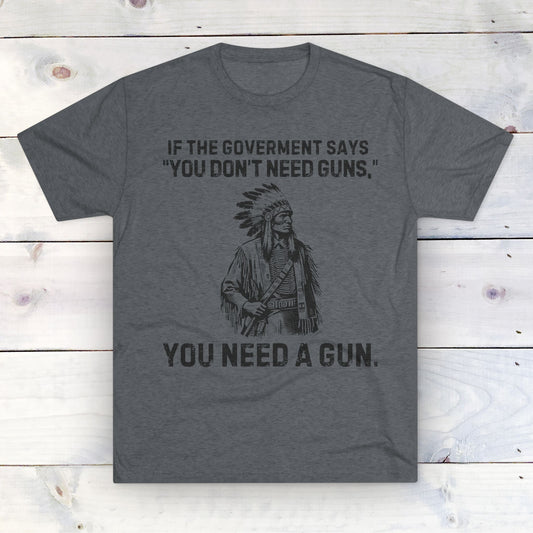 What the Goverment Says - Unisex Tri-Blend Crew Tee