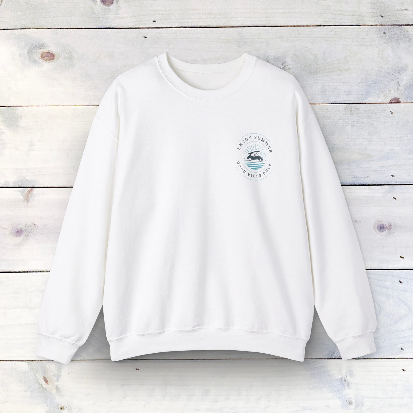 Enjoy Summer - Unisex Heavy Blend Crewneck Sweatshirt - Ethical & Durable Comfort - Perfect for Any Season