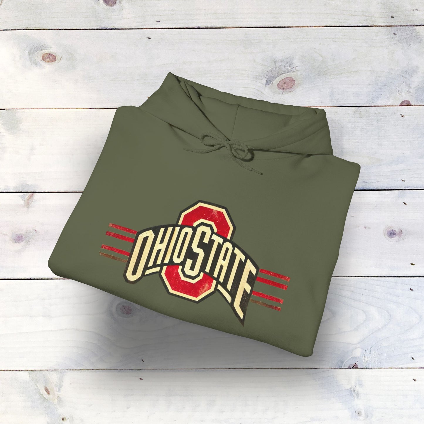 Vintage Ohio State Unisex Heavy Blend™ Hooded Sweatshirt