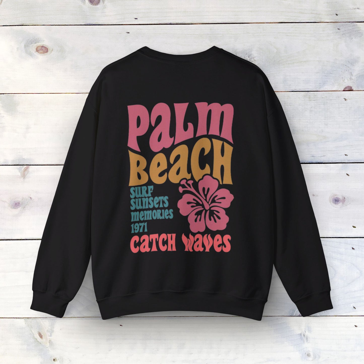 Sustainable Palm Beach Crewneck Sweatshirt – Cozy, Ethical, and Stylish