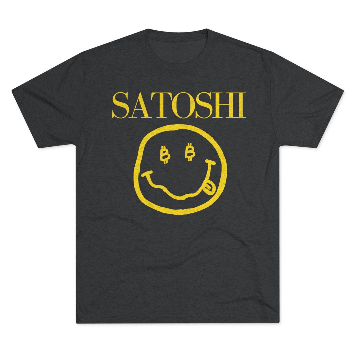 Satoshi Tribute Bitcoin T-Shirt: Unisex Tri-Blend Cryptocurrency Tee - Comfort & Style