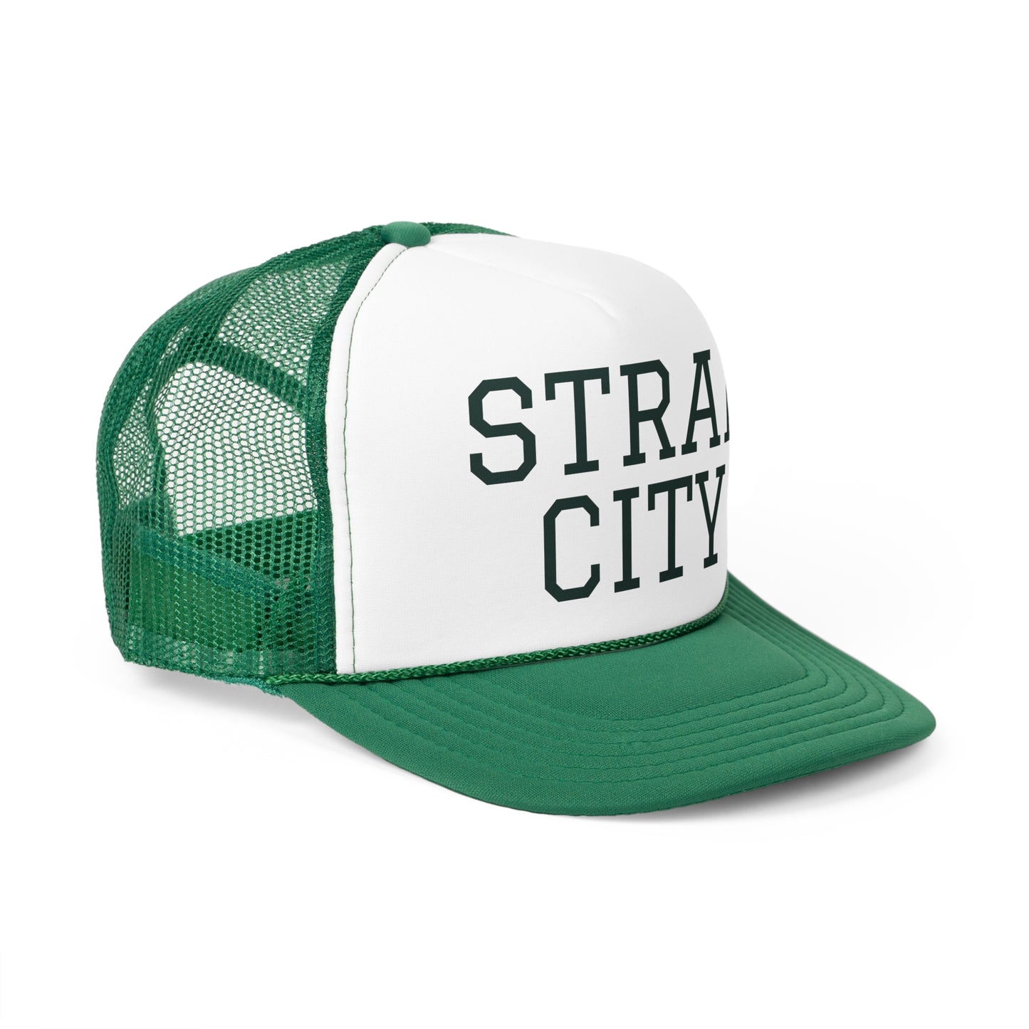 Green Bay 'Strap City' Trucker Hat - Adjustable, Durable Mesh Back Cap