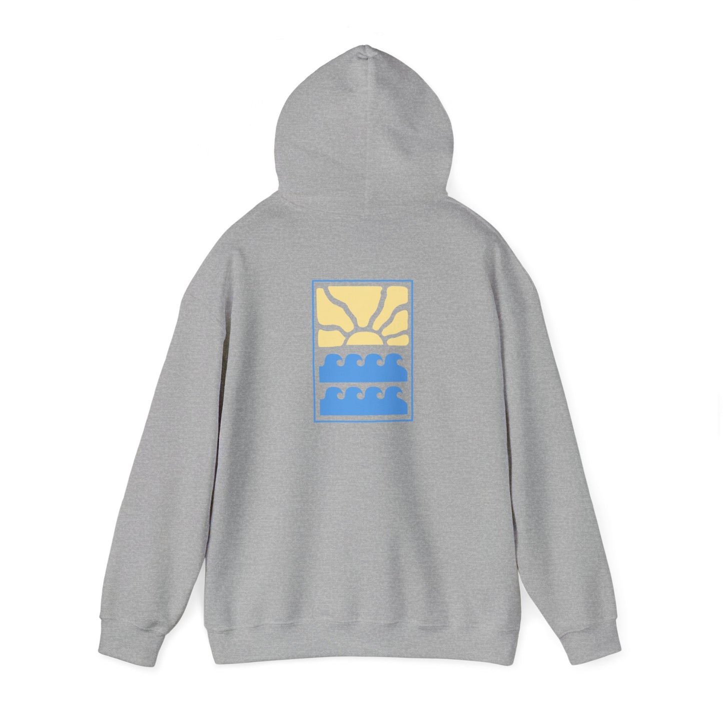 Sun & Waves - Cozy Comfort Unisex Heavy Blend Hooded Sweatshirt: Warmth Meets Style