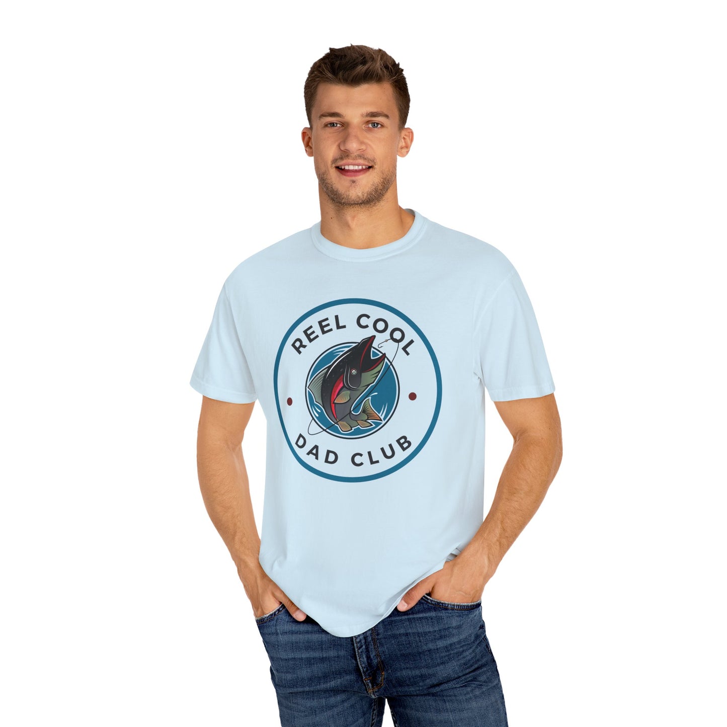 Reel Cool Dads Club T-Shirt - Comfort Colors 1717, Ultra-Soft Ring-Spun Cotton, Relaxed Fit