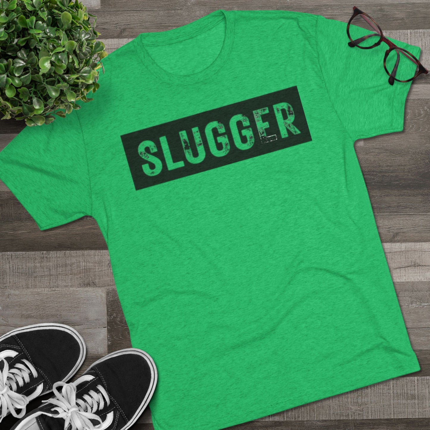 Slugger Block - Baseball Bliss Tri-Blend Tee: Unbelievably Soft Comfort with a Stylish Edge - Perfect for Baseball Enthusiasts!