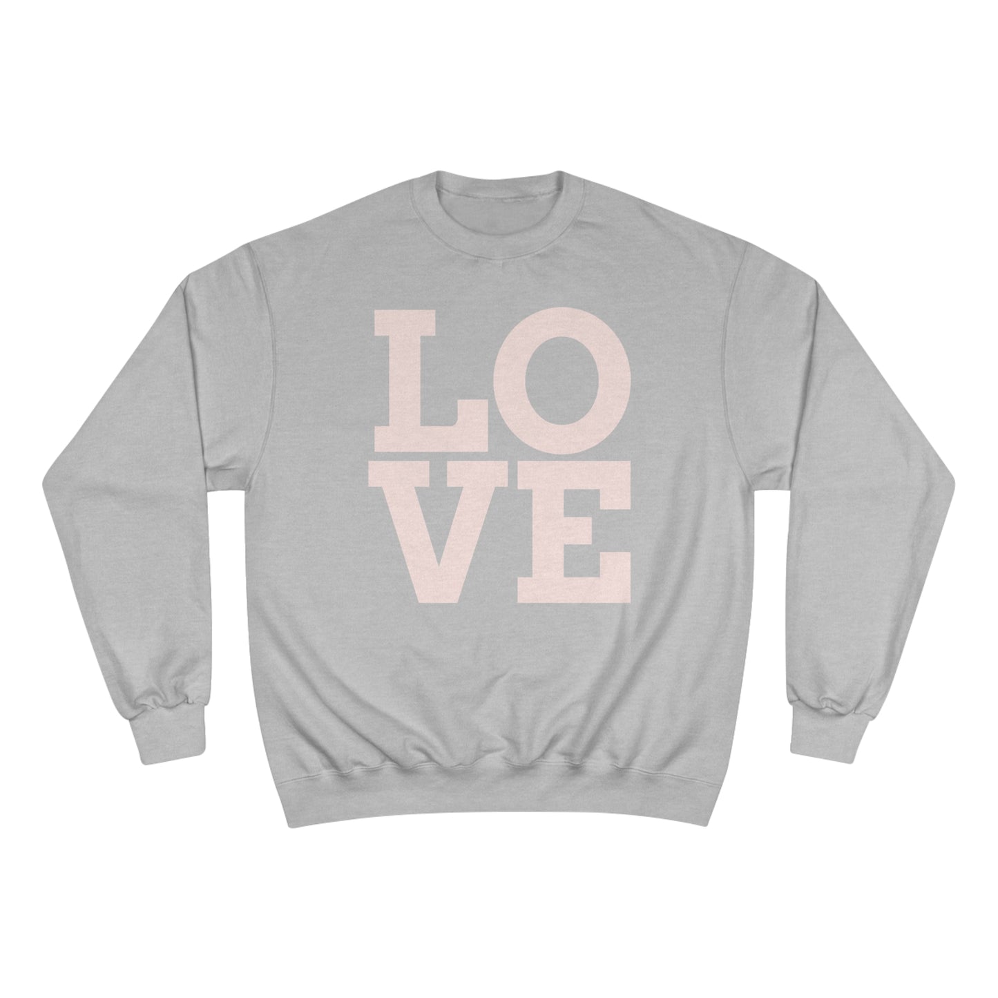 LOVE - Champion Eco Crewneck Sweatshirt: Stylish Comfort with Recycled Polyester Blend