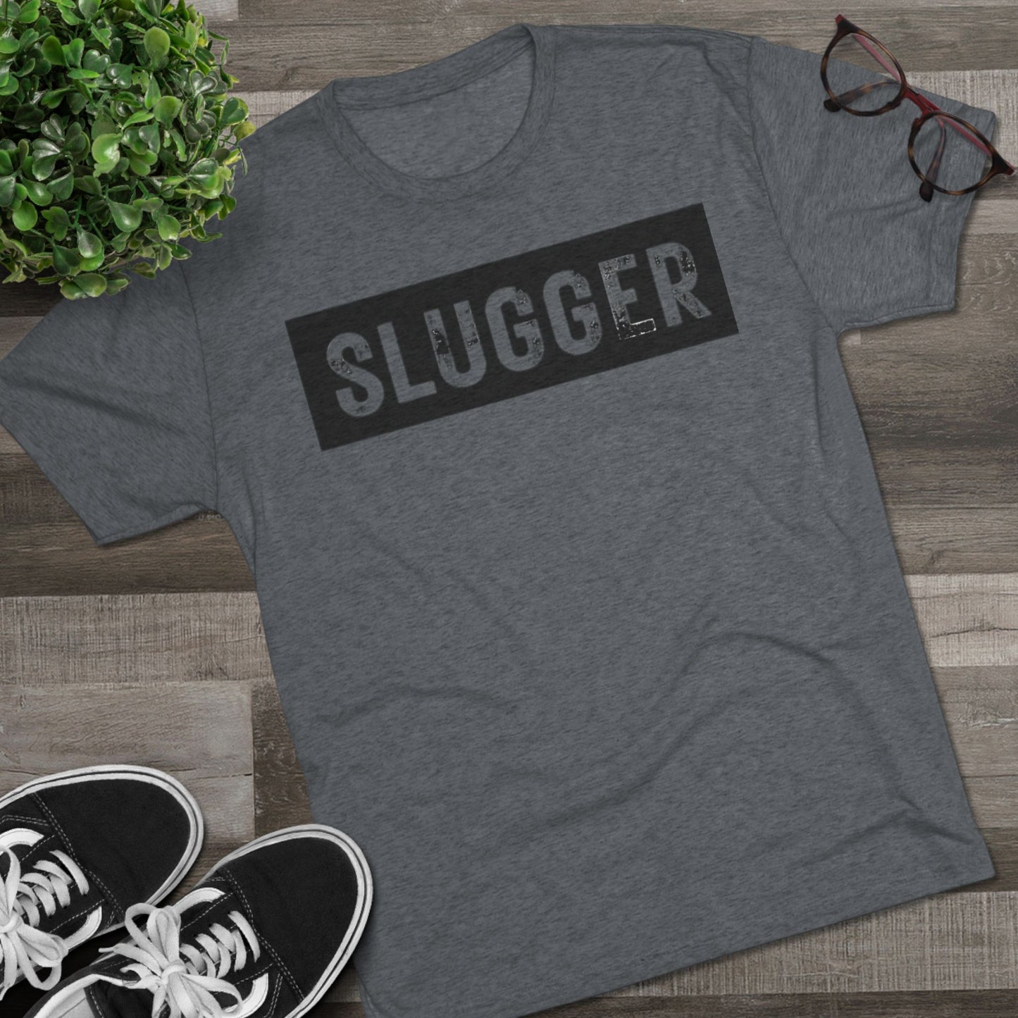 Slugger Block - Baseball Bliss Tri-Blend Tee: Unbelievably Soft Comfort with a Stylish Edge - Perfect for Baseball Enthusiasts!