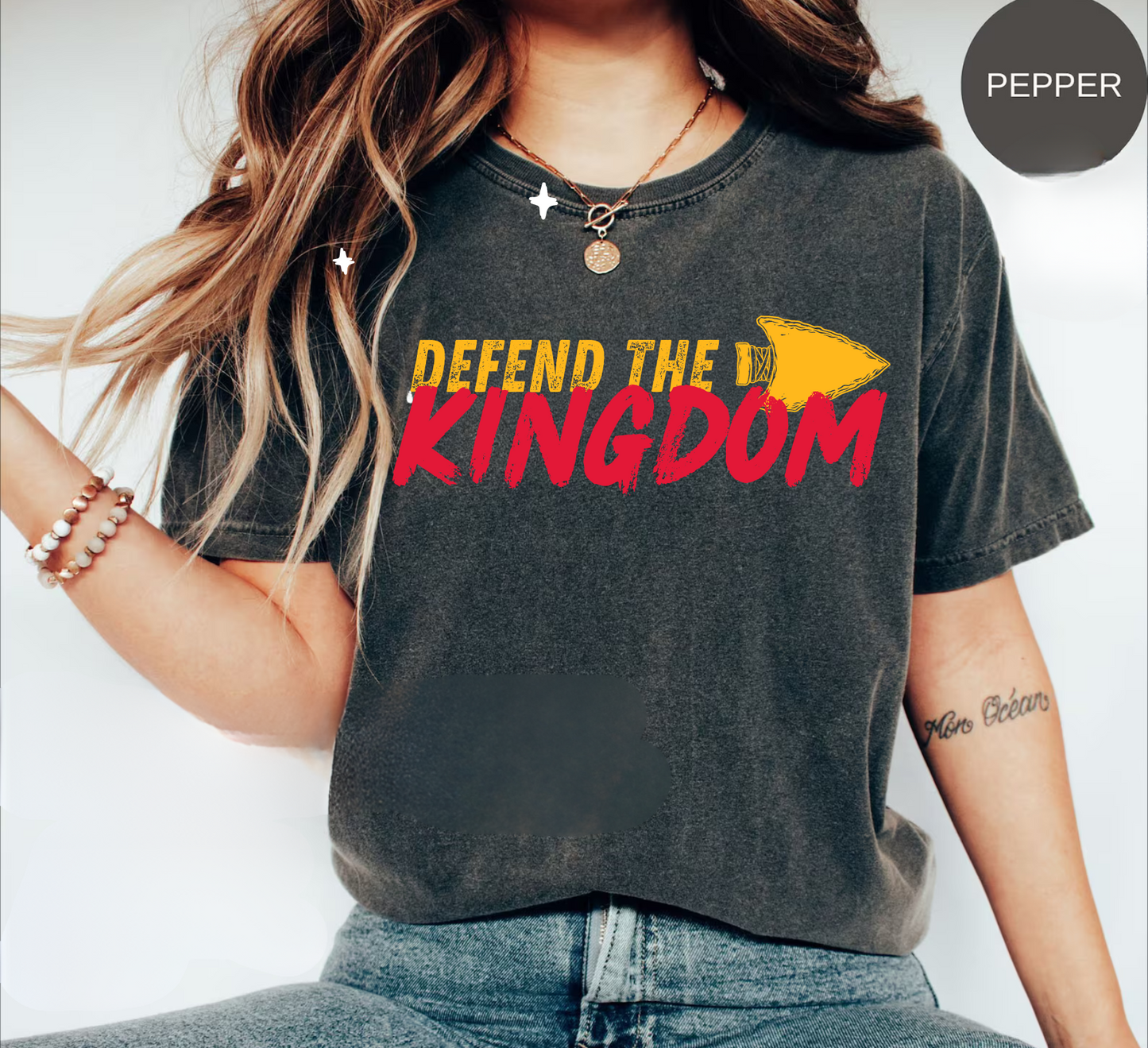 Defend the Kingdom Comfort Colors 1717 T-Shirt - 100% Ring-Spun US Cotton