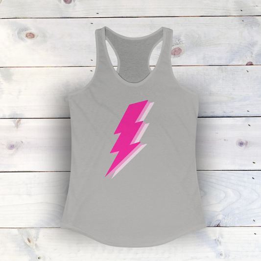 Lightening Racerback Tank Top with High-Quality Print: Lightweight, Comfy, and Stylish | Ideal for Active Lifestyles