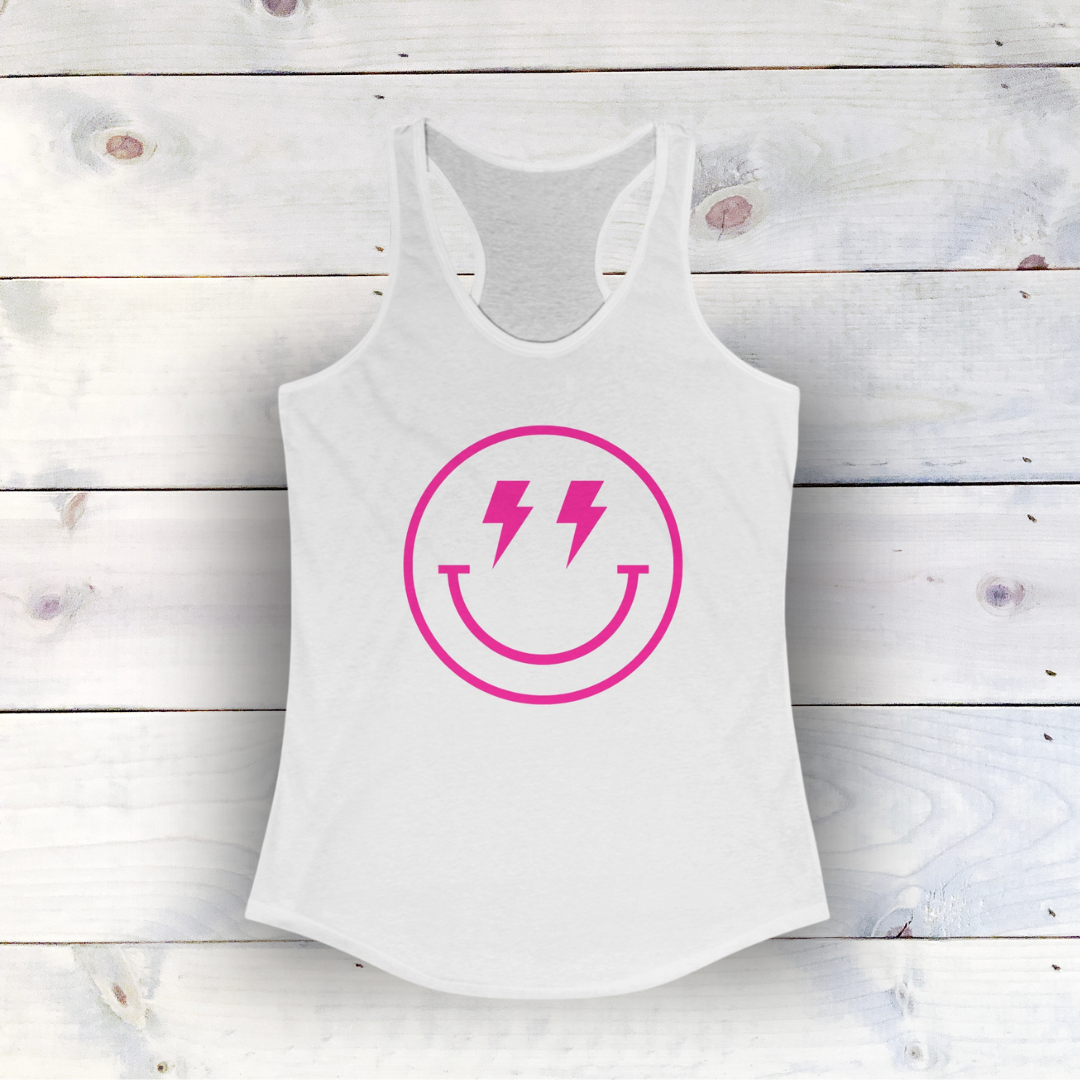 Chic Racerback Tank Top with High-Quality Print: Lightweight, Comfy, and Stylish | Ideal for Active Lifestyles