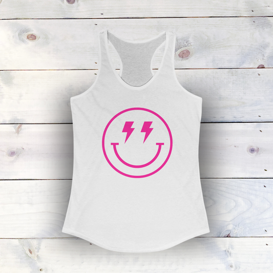 Chic Racerback Tank Top with High-Quality Print: Lightweight, Comfy, and Stylish | Ideal for Active Lifestyles