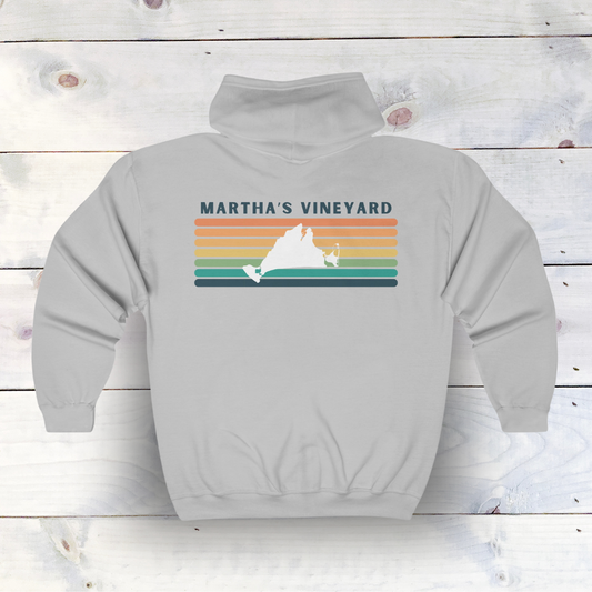 Martha's Vineyard Classic Fleece Hoodie - Cozy Island Comfort in a Timeless Design