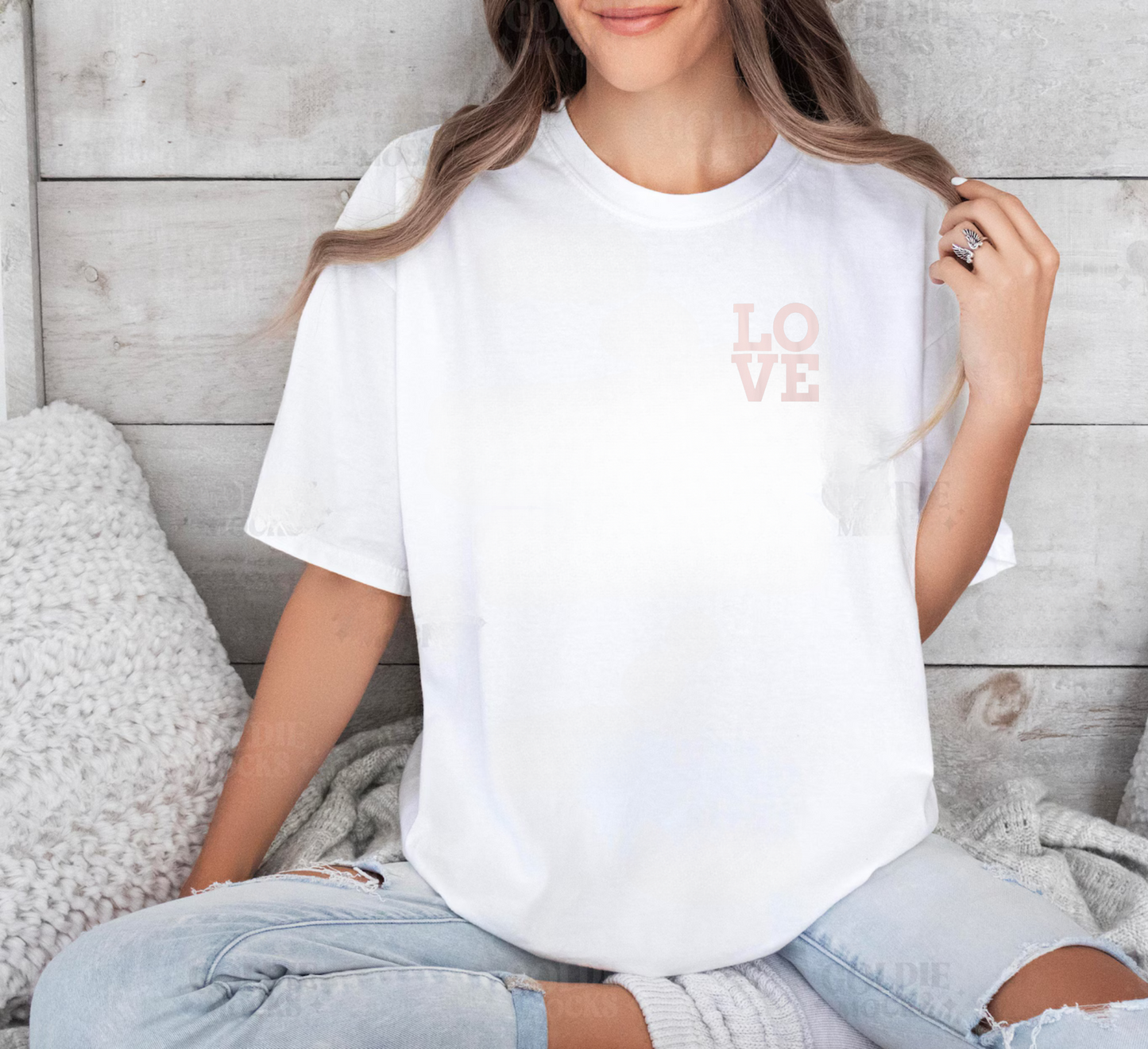 LOVE Graphic T-Shirt - Comfort Colors 1717, 100% Ring-Spun Cotton, Relaxed Fit