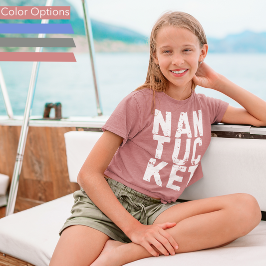 Kids Heather Blend Nantucket Short Sleeve Tee - Ultra-Soft, Durable & Stylish