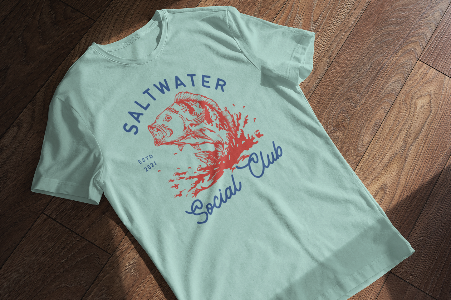 Saltwater Social Club T-Shirt - Comfort Colors 1717, Ultra-Soft Ring-Spun Cotton, Relaxed Fit