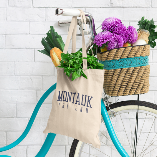 Montauk 'The End' Tote Bag - Durable 100% Cotton Canvas, Perfect for Everyday Use
